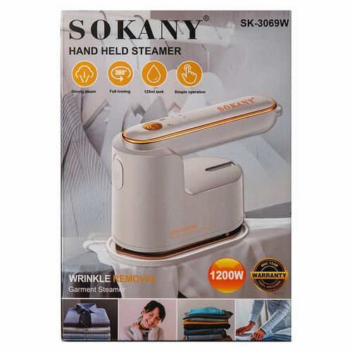 SOKANY SK-3069W Handheld Steamer - 1200W Powerful Steam, Kills 99% of Bacteria, Simple Operation